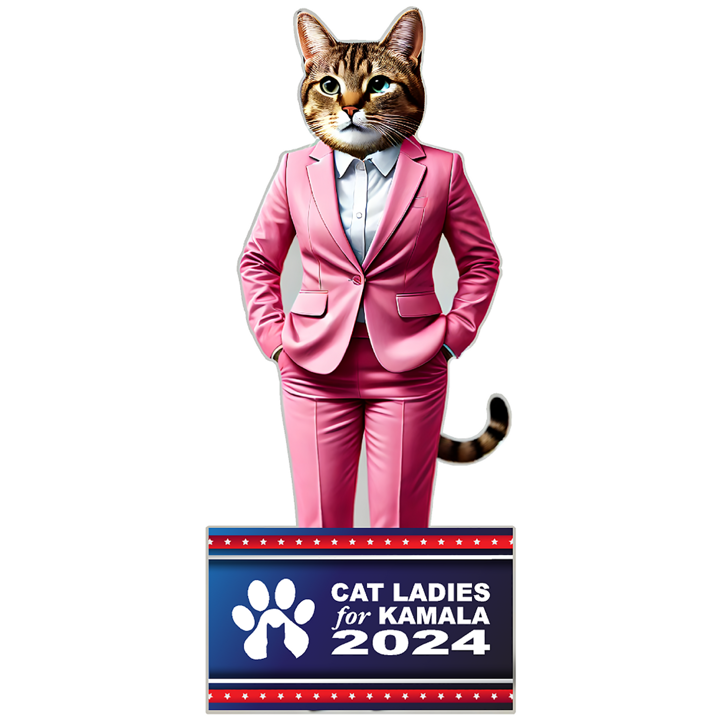 Crazy Cat Ladies for Kamala Cat Suit 2024 Cardboard Cutout