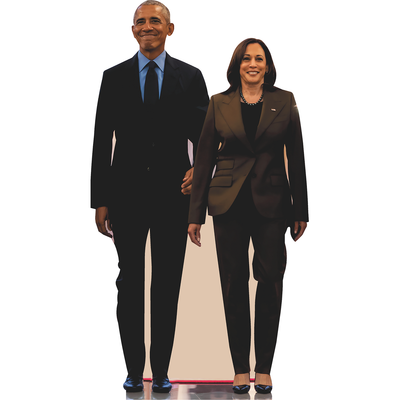 Barack Obama Kamala Harris Cardboard Cutout
