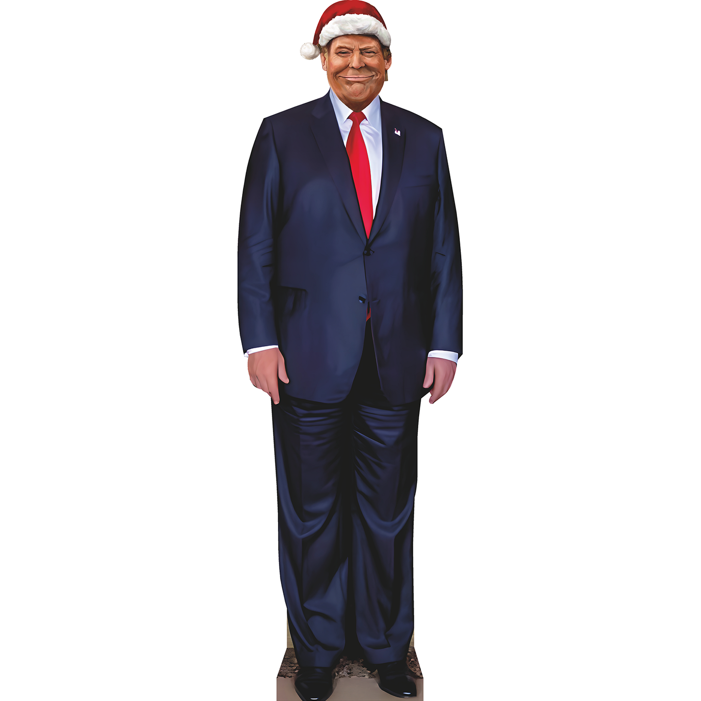 Donald Trump Santa Hat Christmas Holidays Winter Cardboard Cutout