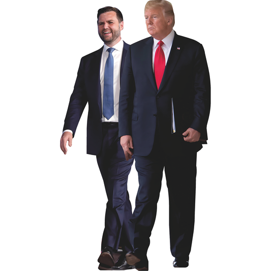 President Donald Trump and Vice President J. D. Vance Cardboard Cutout