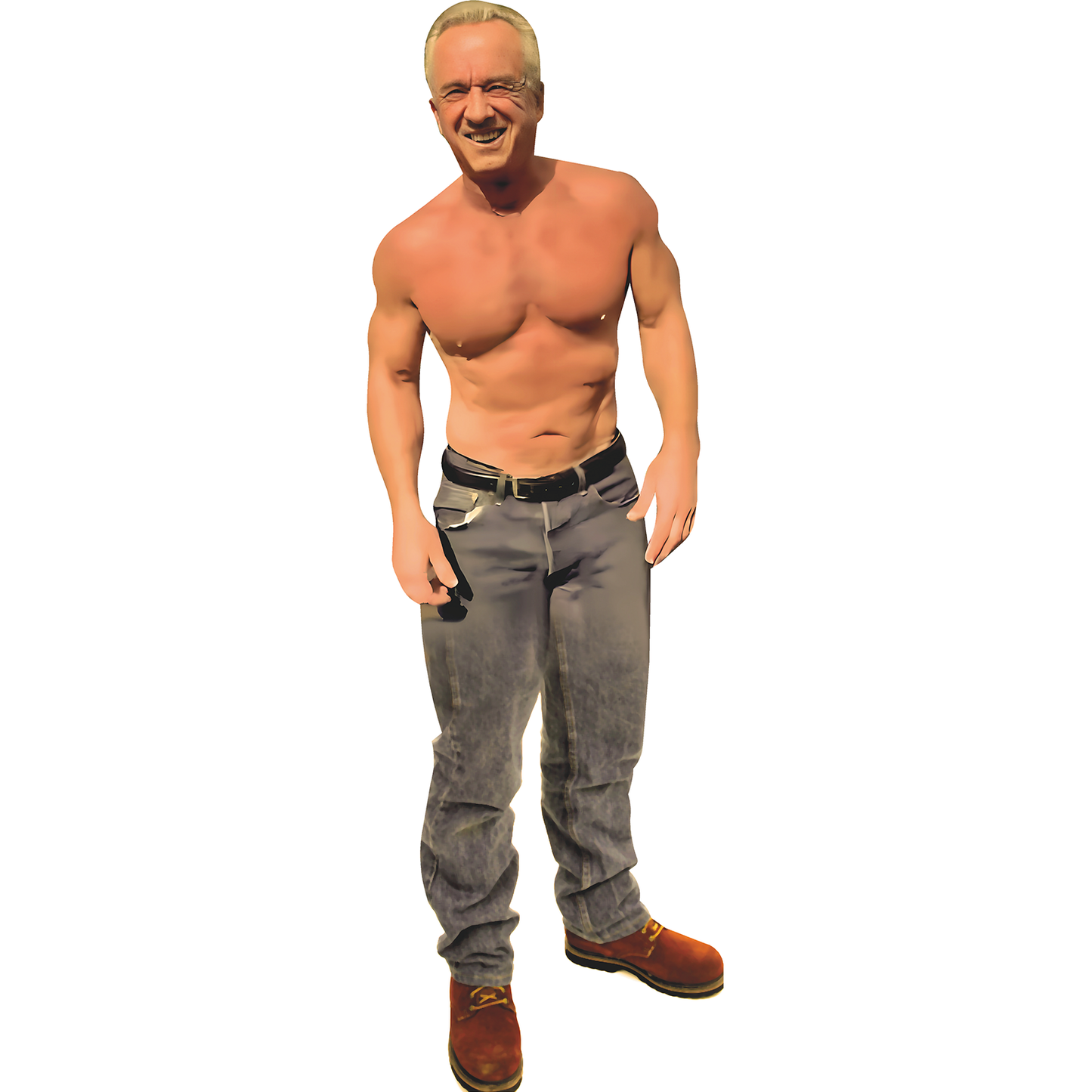 Robert F Kennedy Shirtless Working Work Out Push Up Dept Health Cardboard Cutout