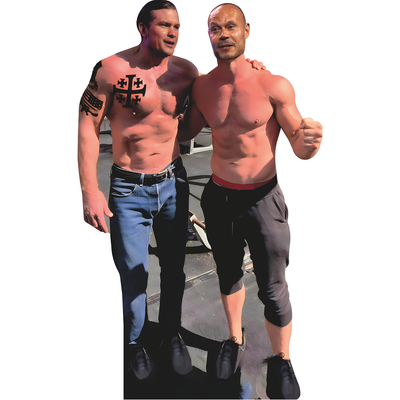 Dan Bongino Pete Hegseth Shirtless Cardboard Cutout