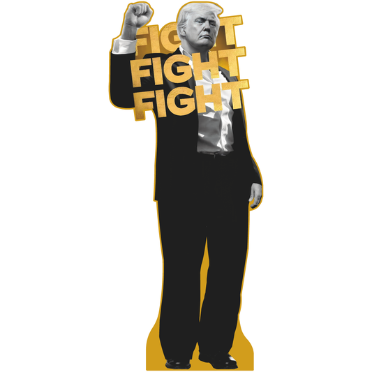 Donald Trump Fight Fist Meme Cardboard Cutout