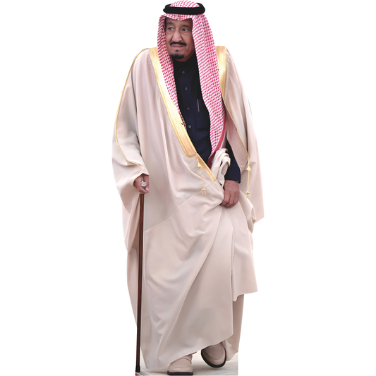King Salman bin Abdulaziz Al Saud of Saudi Arabia Cardboard Cutout