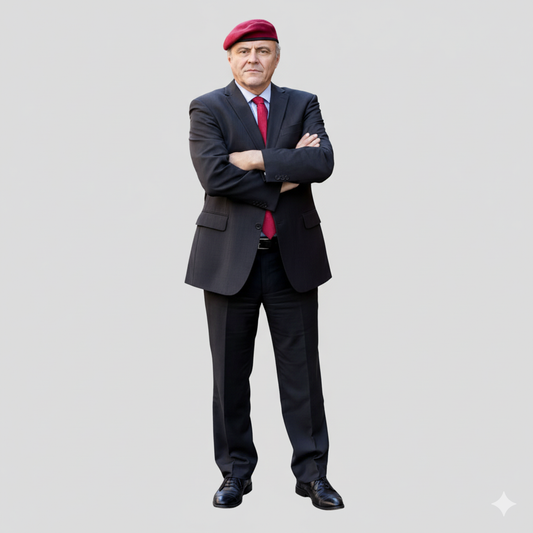 Curtis Sliwa Red Beret Guardian Angel Mayor Nominee Cardboard Cutout
