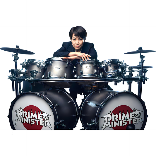 Sanae Takaichi Japan Prime Minister Heavy Metal Drums Cardboard Cutout