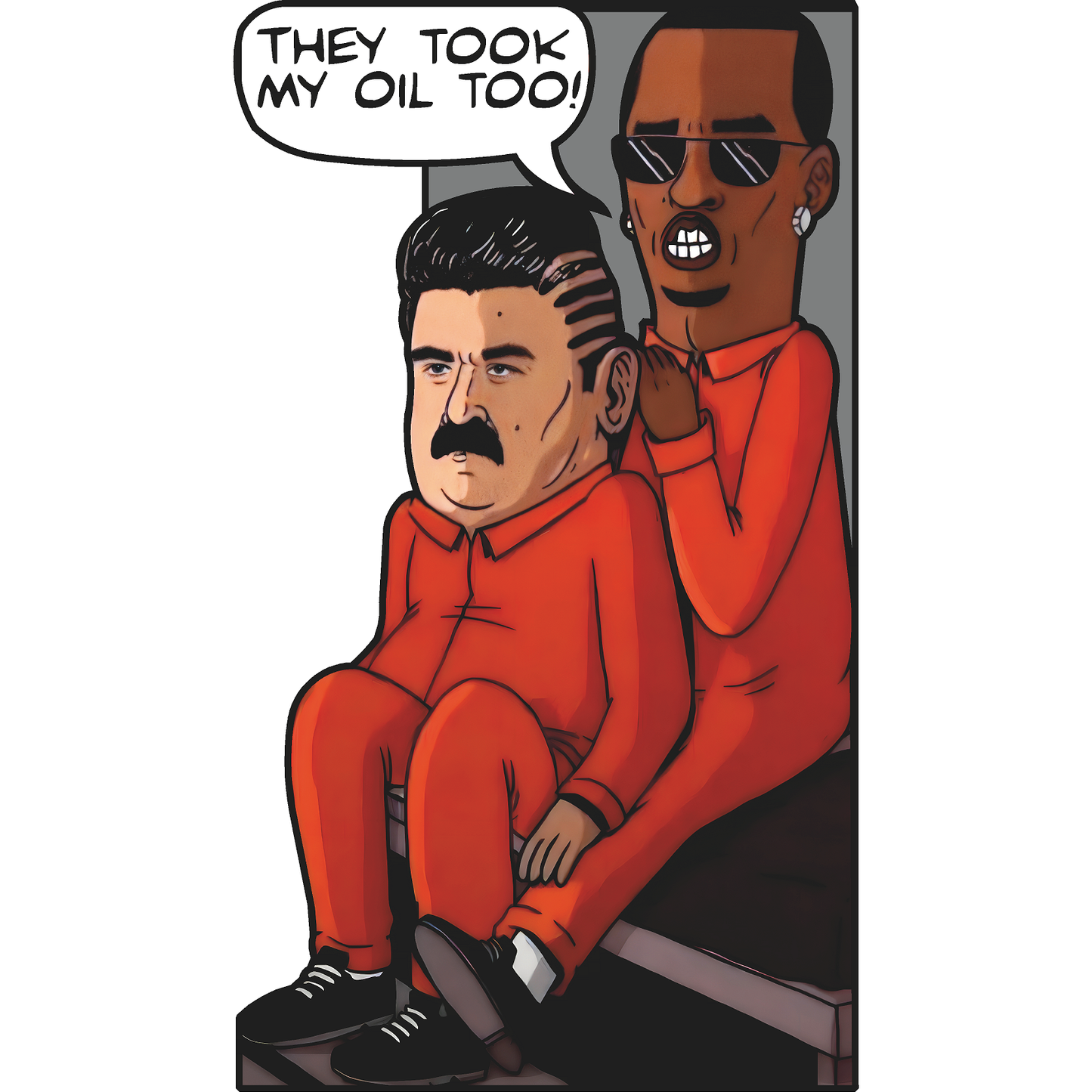 Puff Nicholas Maduro Jail Prison Took My Oil Cardboard Cutout Standee Standup