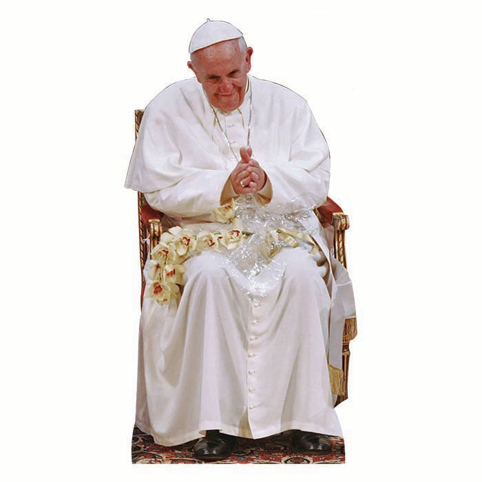 Pope Francis Sitting Cardboard Cutout