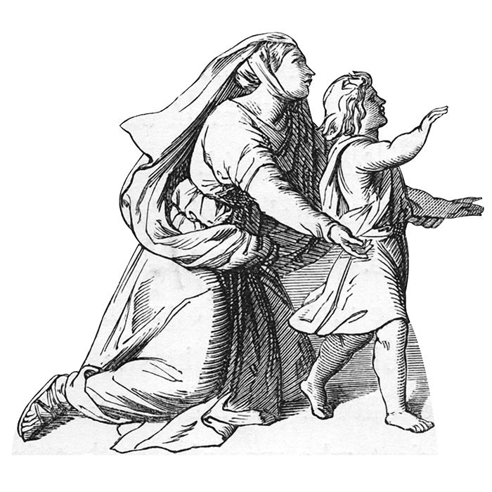 Hannah and Samuel Cardboard Cutout