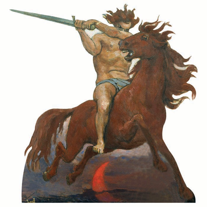 Four Horsemen Red War Cardboard Cutout