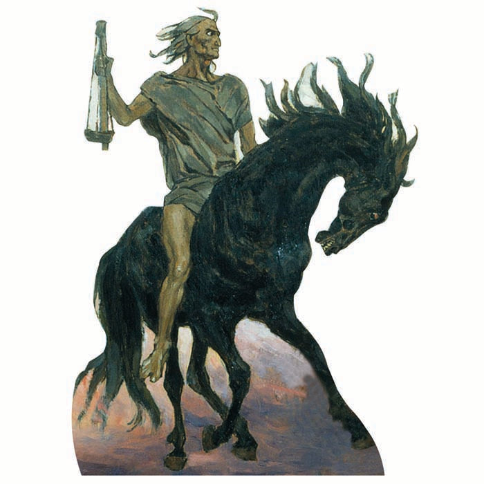 Four Horsemen Black Famine Cardboard Cutout