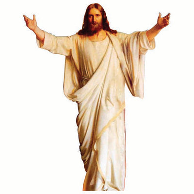 Jesus Hands Out Stretched Cardboard Cutout