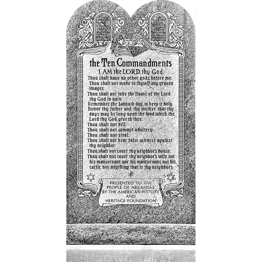 Ten Commandments Monument Arkansas Cardboard Cutout