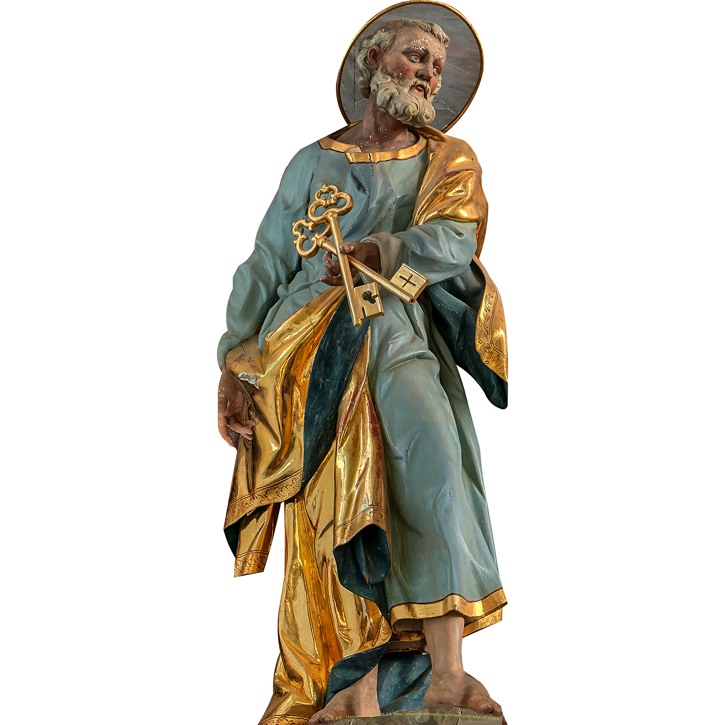 Saint Peter Keys Main Altar Parish Church Germany Statue Cardboard Cutout
