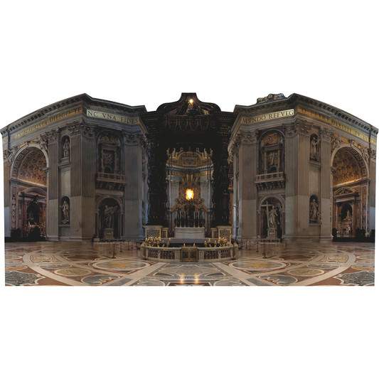 Historic Holy Vatican Altar St Peters Basilica Cardboard Cutout