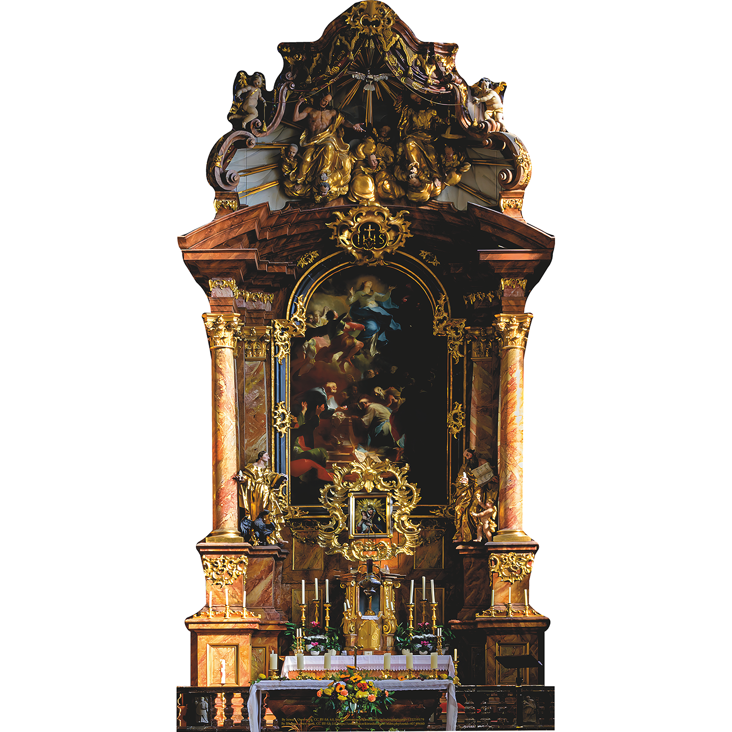 Historic Church Altar Austria Krems Piaristenkirche Cardboard Cutout