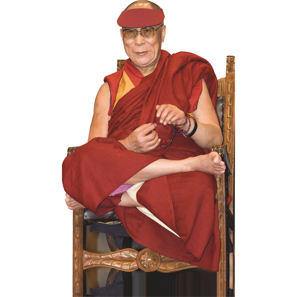 Tenzin Gyatso 14th Dalai Lama Sitting Cardboard Cutout Standee Standup