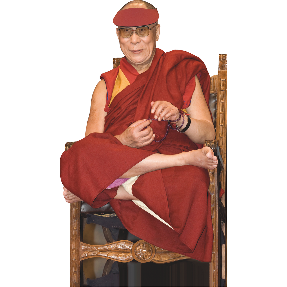 Tenzin Gyatso 14th Dalai Lama Sitting Cardboard Cutout Standee Standup ...