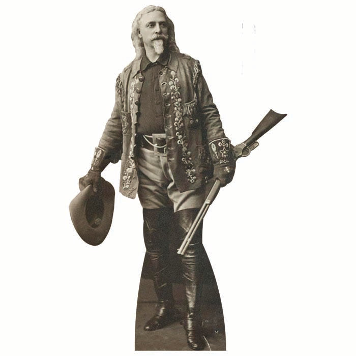 Buffalo Bill Holding Rifle Cardboard Cutout