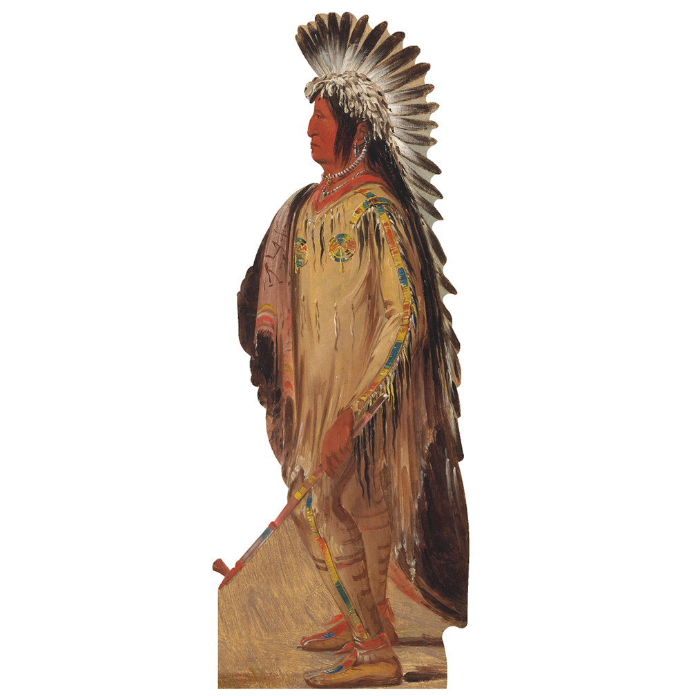 Wi Jun Jon Pigeons Egg Head The Light Native American Chief Peacepipe Cardboard Cutout