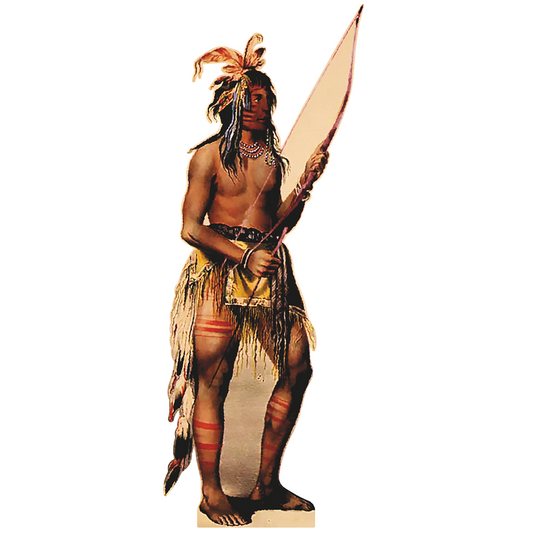 Indian Man with Bow and Arrow Cardboard Cutout
