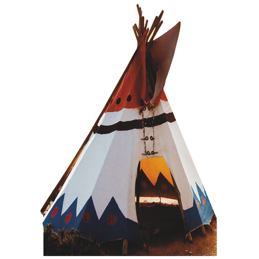 Native American Indian TeePee Tipi Tepee Hut Cardboard Cutout