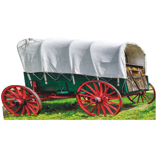 Pioneer Covered Wagon Cardboard Cutout