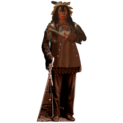 Buffalo Bull's Back Fat Head Chief Blood Tribe Cardboard Cutout