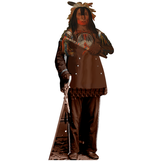 Buffalo Bull's Back Fat Head Chief Blood Tribe Cardboard Cutout