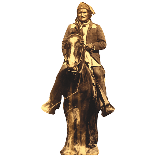 Geronimo on Horse Cardboard Cutout