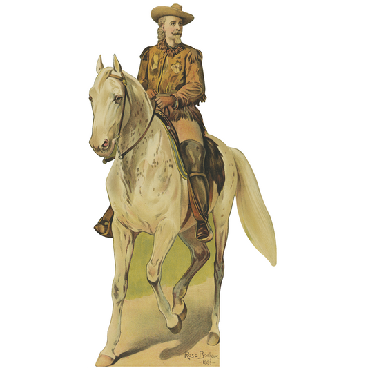 Buffalo Bill on Horse Wild West Cardboard Cutout