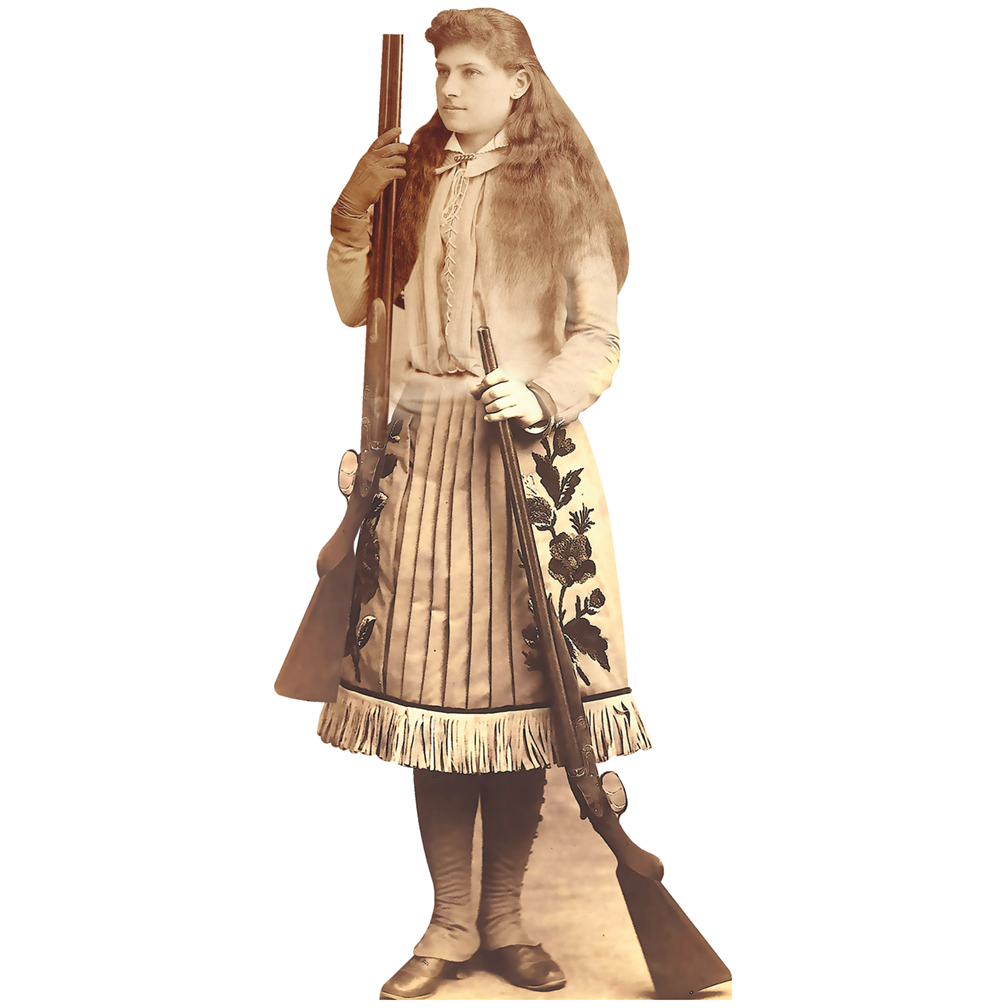 Annie Oakley Mullet Shotgunner Cardboard Cutout