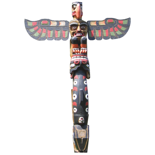 Kwakwaka'wakw Honoring Totem Pole Thunderbird Park Cardboard Cutout