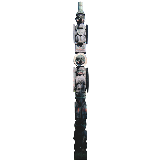 Raven Totem Pole Cardboard Cutout