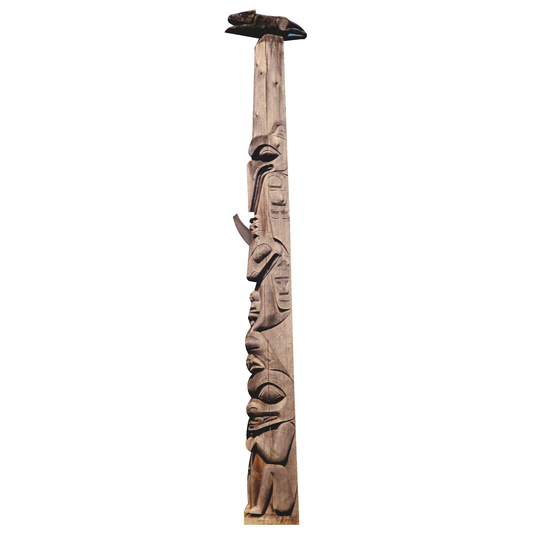 Nanasimget and Whale Totem Pole Cardboard Cutout