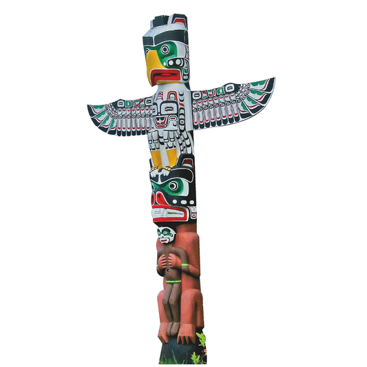 Thunderbird House Totem Pole Cardboard Cutout