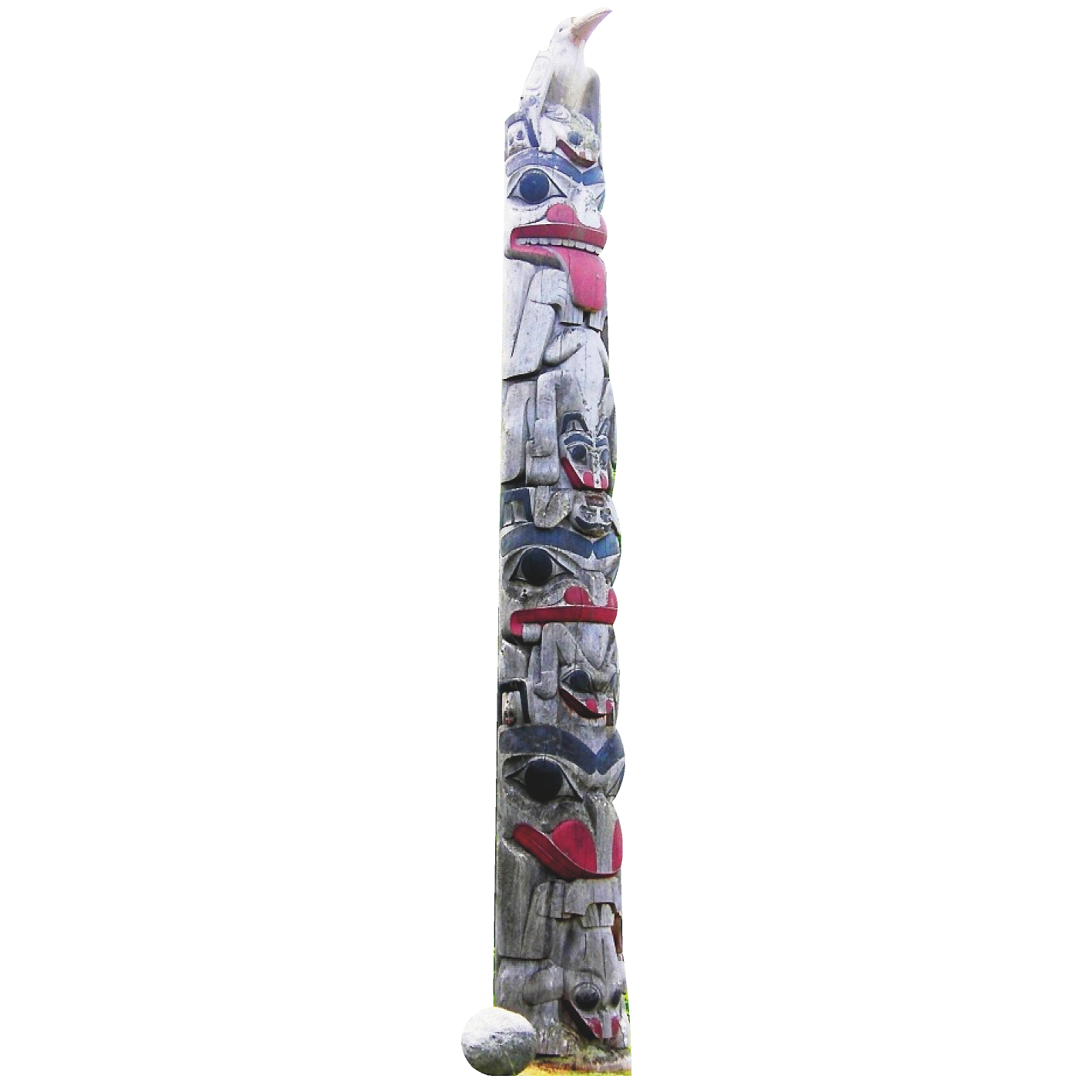 Haida Totem Pole Cardboard Cutout