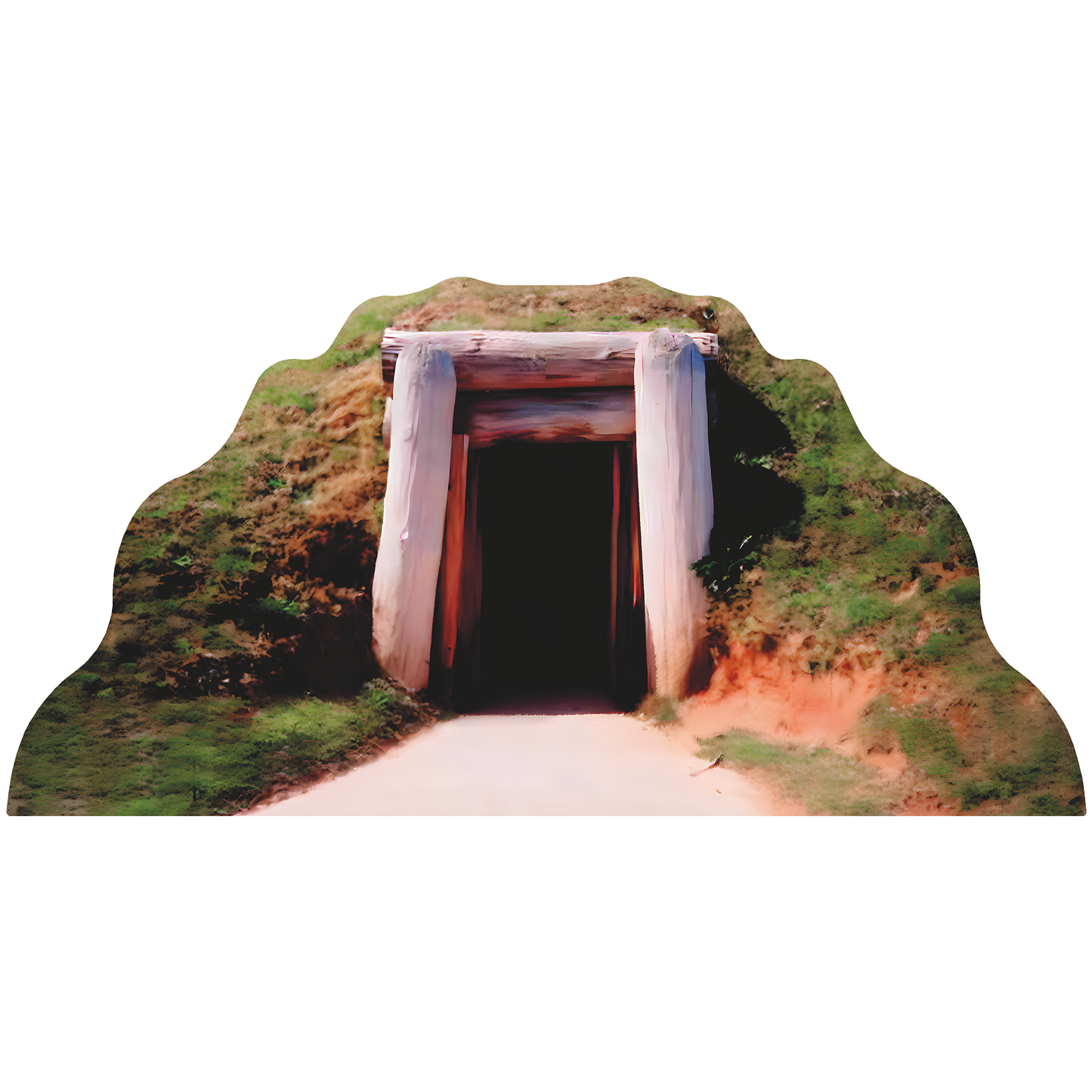 Ocmulgee Appalachian Native Earth Lodge Cave Mine Cardboard Cutout