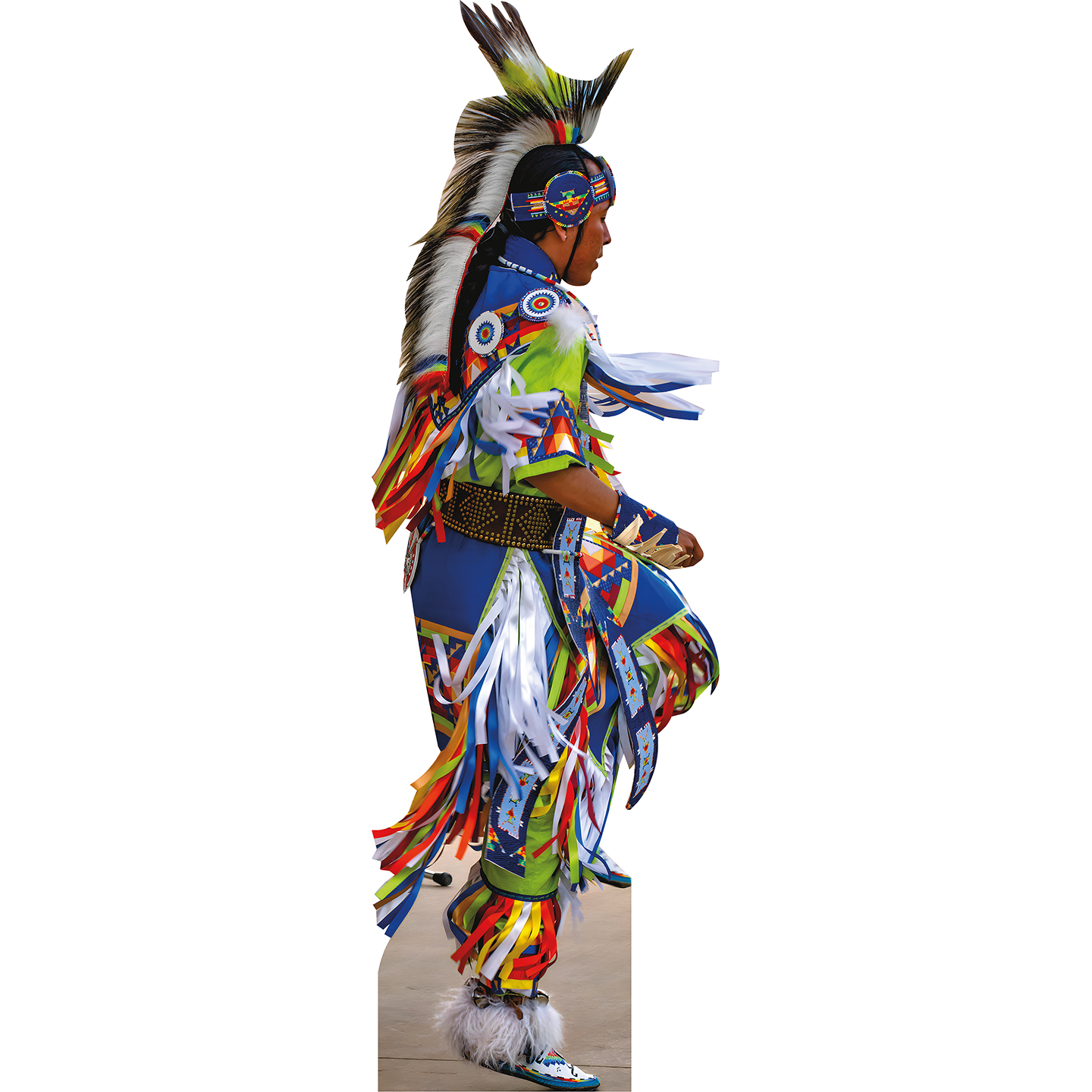 Jicarilla Apache Dance Dancing Native American Cardboard Cutout