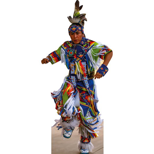 Jicarilla Dancing Native American Cardboard Cutout