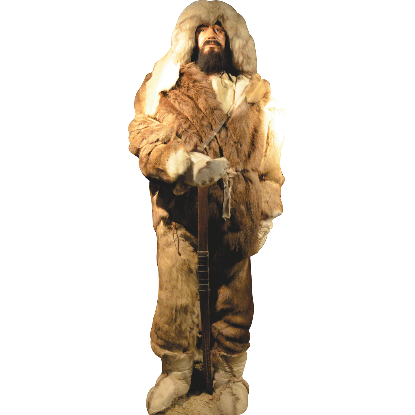 Fur Trapper - Mountain Man Wearing Furs Cardboard Cutout