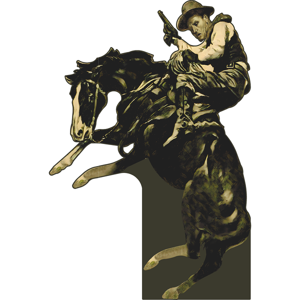 Cowboy Horse Arizona Wild Western Gunsling Lasso Cardboard Cutout