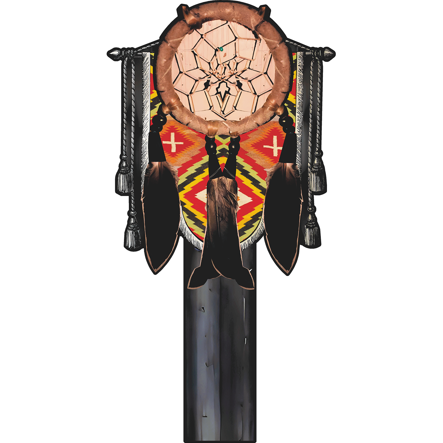 Dream Catcher War Banner Cardboard Cutout