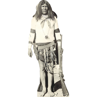 Apache Man - Pistol Evans Cardboard Cutout