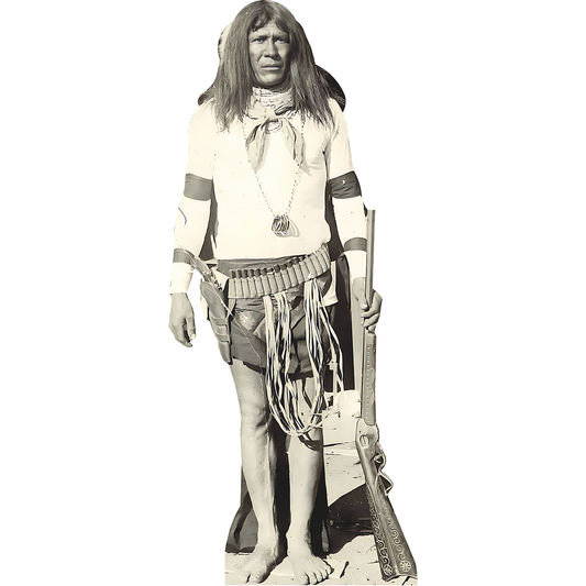 Apache Man - Pistol Evans Cardboard Cutout