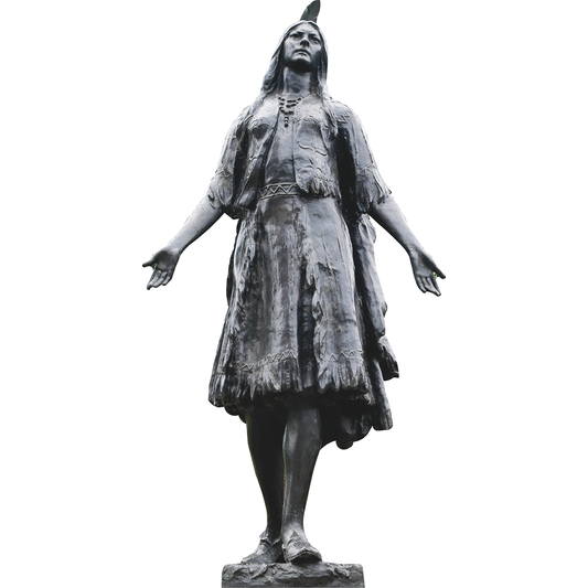 Pocahontas Statue Gravesend United Kingdom Cardboard Cutout