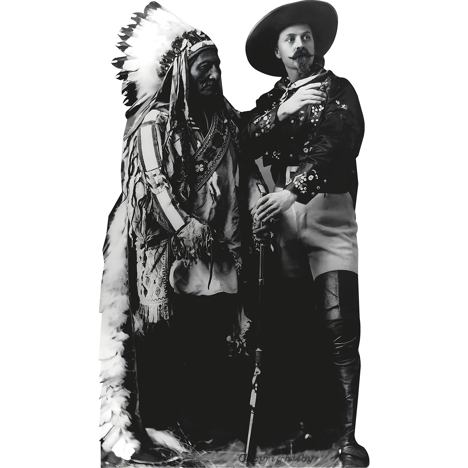 Sitting Bull Buffalo Bill Montreal Canada 1885 Cardboard Cutout – Life ...