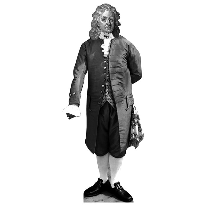 Inventor Isaac Newton Cardboard Cutout