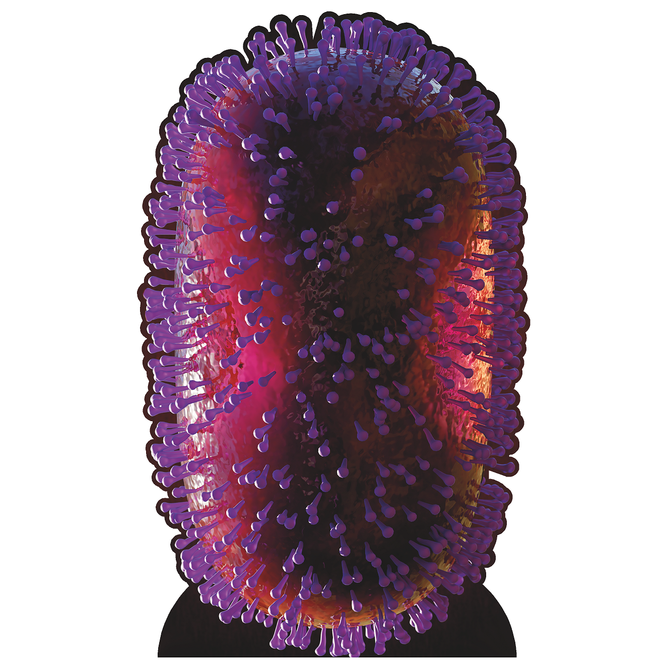 Monkeypox Monkey Pox Virus Pathogen Microscope Cardboard Cutout
