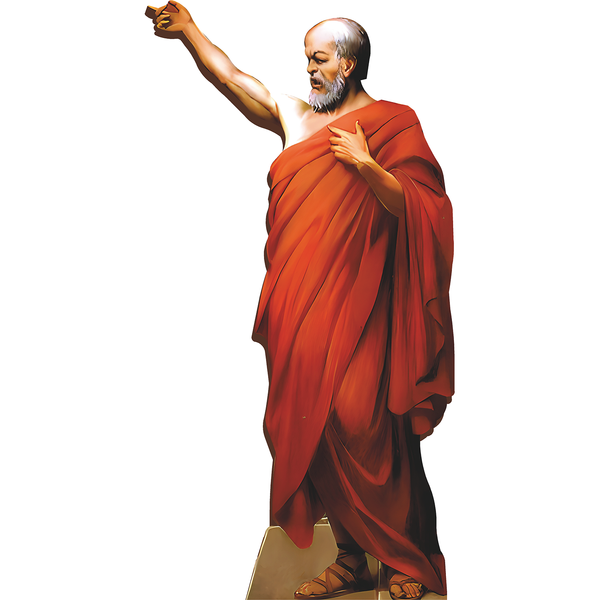 Socrates Painting Cardboard Cutout